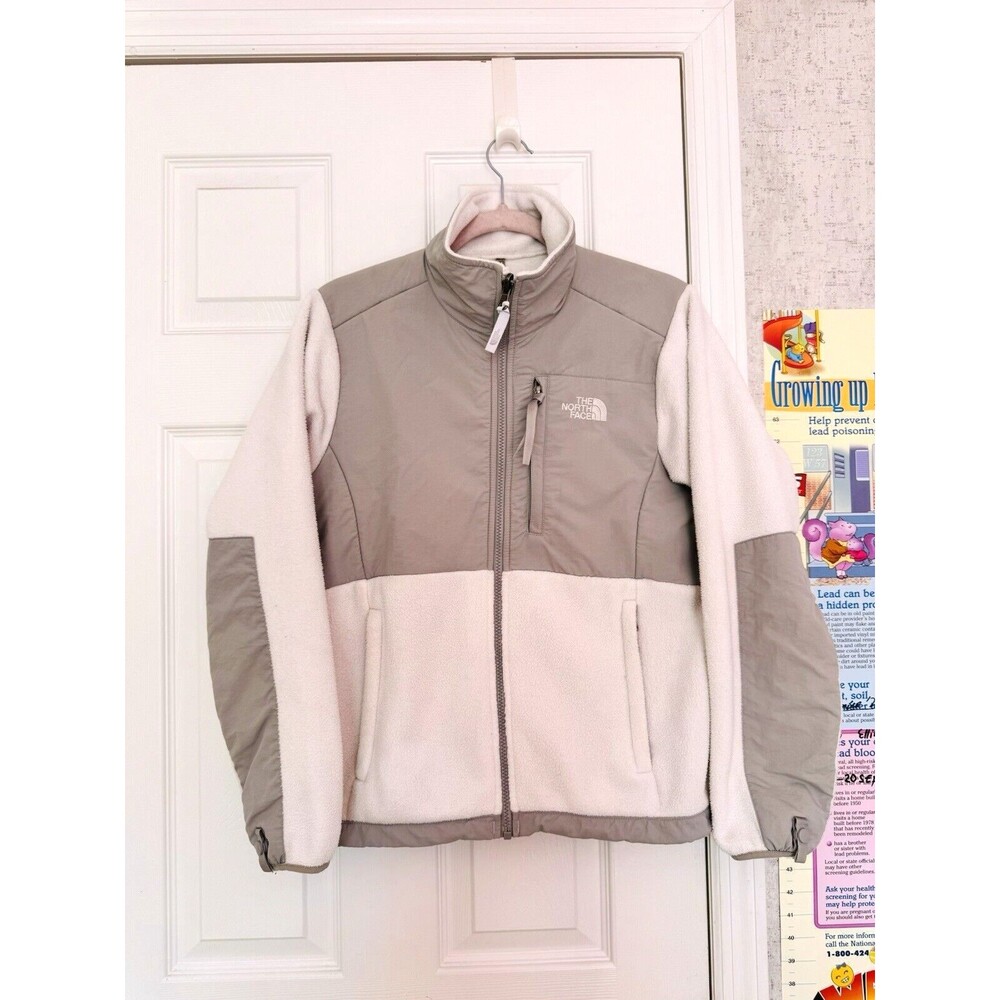 The North Face Polartec  Women’s Active Wear Jacket Small Ivory Gray Fleece